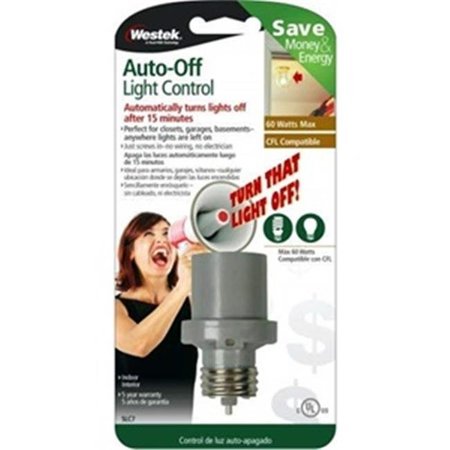 WESTEK Westek SLC7 60 watt Auto Off Screw In Auto Off Lightbulb Socket Light Control SLC7